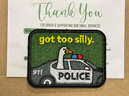 Police embroidered patch