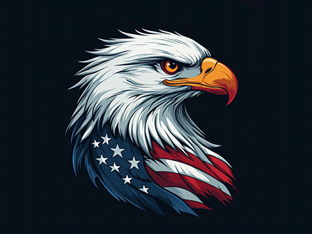 American eagle vector art